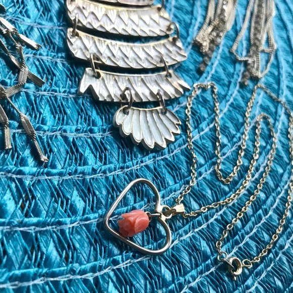 My Owl's Treasure ~ Costume Jewelry Lot - 9 Pieces Women Teens Gold Yellow White - Picture 7 of 9